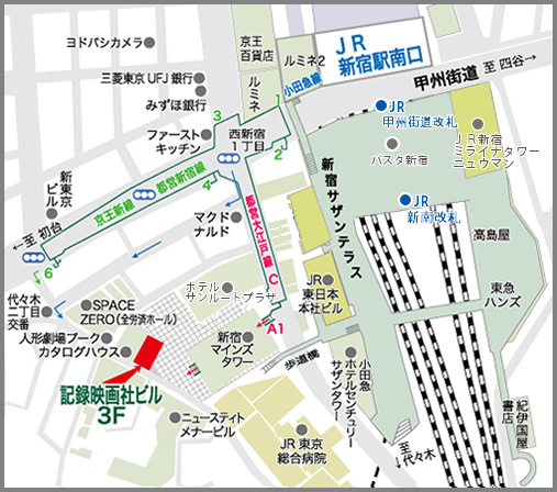 心の杜・新宿クリニックへの地図